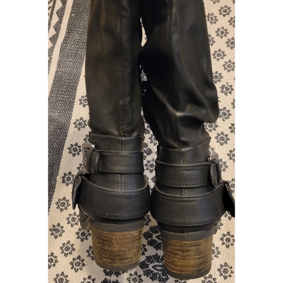 Carlos By Carlos Santana Women's Claudia Wide Calf Motorcycle Boot, Black, 7 M U - Picture 7 of 11